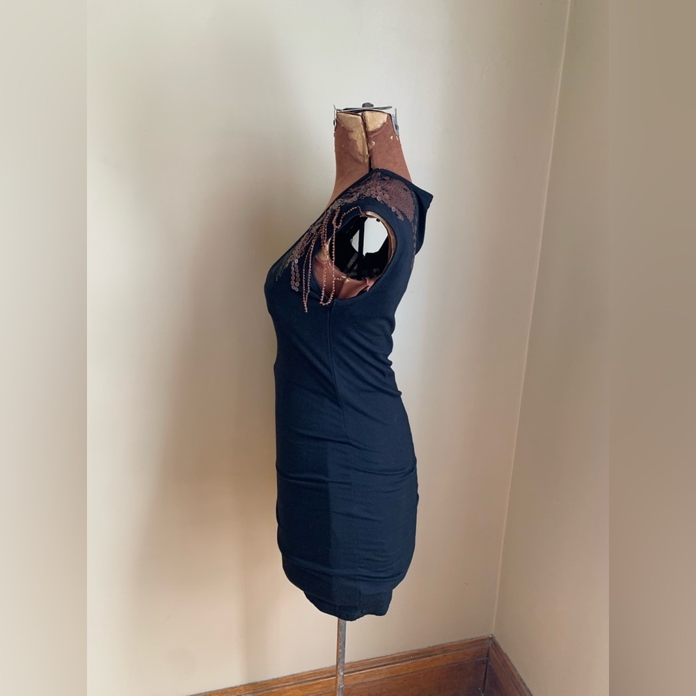 Alythea little black dress, sequins and fringe dress festival - Picture 8 of 10